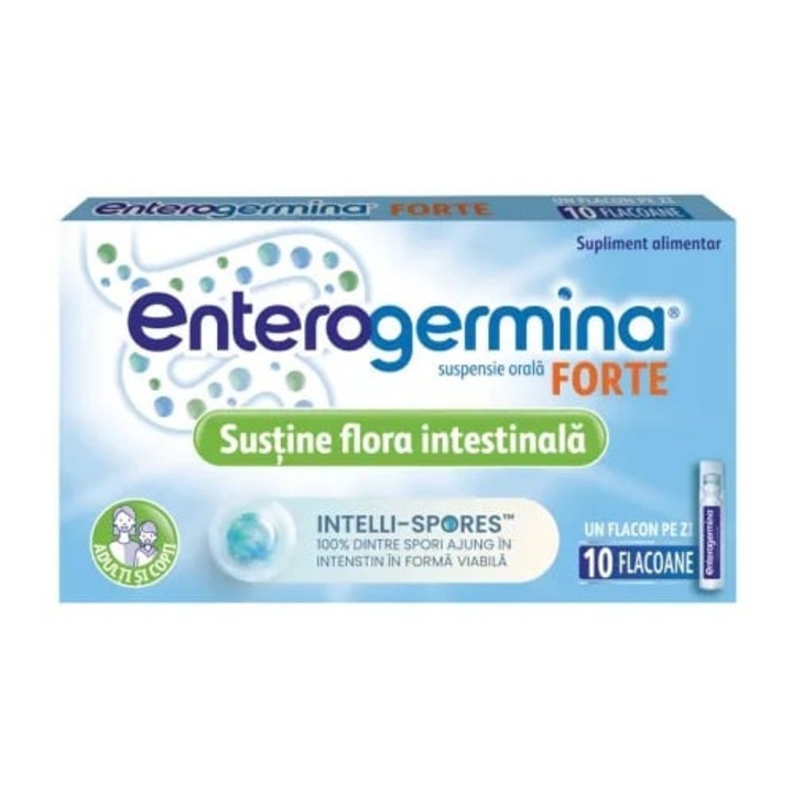 Enterogermina Forte suspensie orala, 10 flacoane, Opella Healthcare