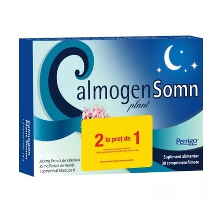 Pachet Calmogen Plant Somn 2 la pret de 1, 2x30 capsule, Perrigo - eMAG.ro