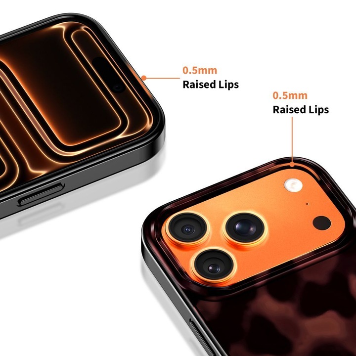 Husă telefon, Tokgalaxis, Pentru iPhone 17 Pro Max, LAMANO, Compatibilă MagSafe cu imprimeu leopard