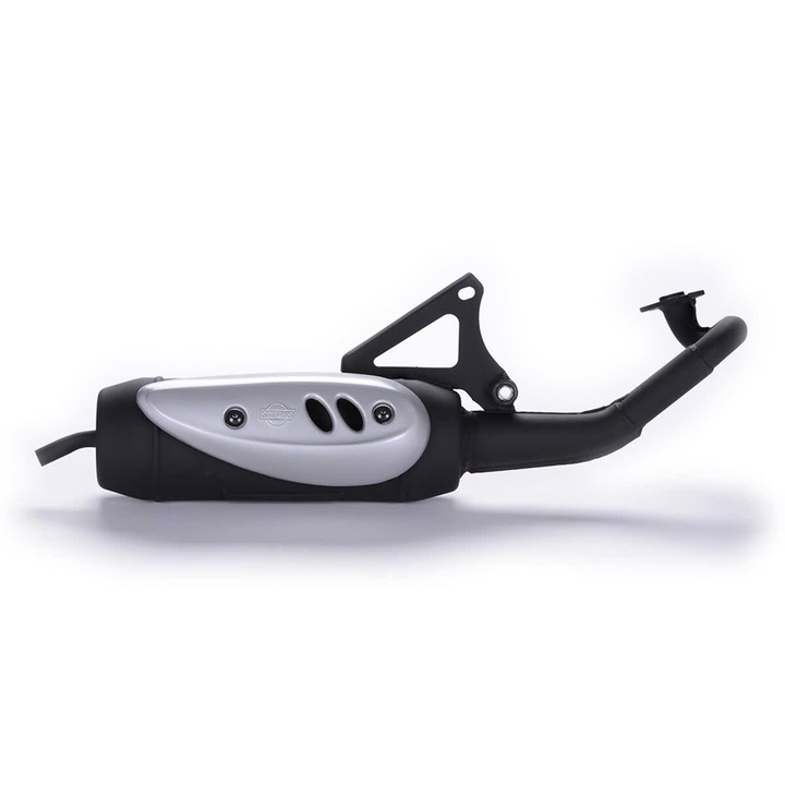 SitoPlus kipufogó, acél hangtompító, matt felület, fekete festék, mopedekhez és robogókhoz