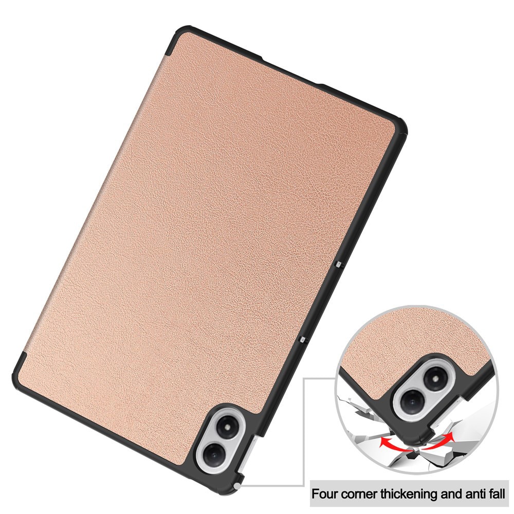 Husa pentru Xiaomi Redmi Pad 2 Pro, 12.1 inch tip stand functie sleep/wake-up si inchidere magnetica, protectie 360 - roz gold