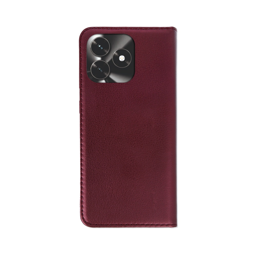 Husa telefon, Graffistore, Compatibila Honor X5c Plus, Smart Magnetic burgundy cu rama siliconica