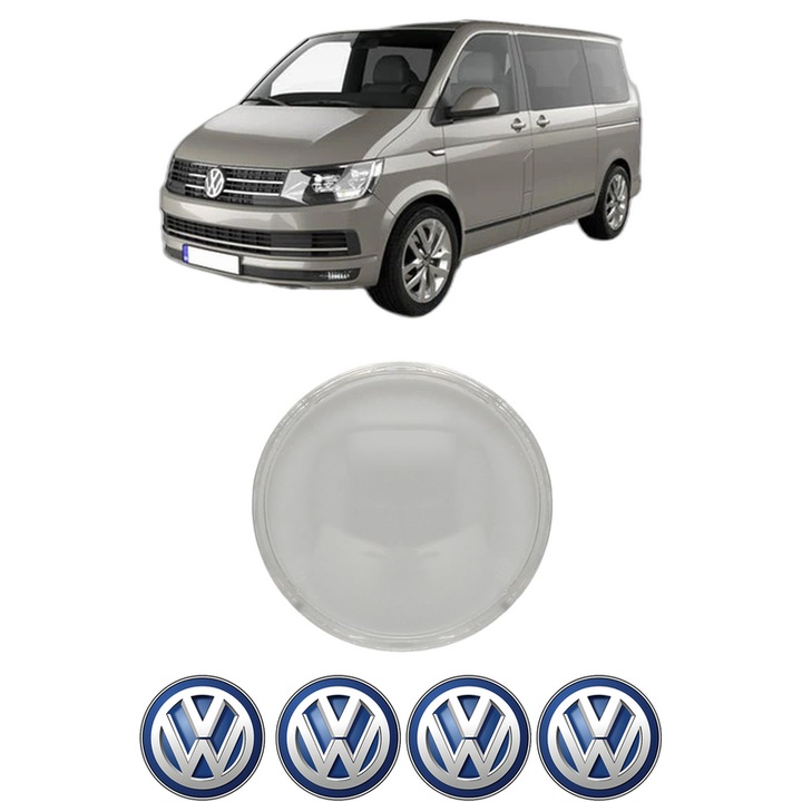 Sticla Far Stanga Volkswagen MULTIVAN T5 (7HM, 7HN, 7HF, 7EF, 7EM, 7EN) din 2003-2015, Auto, 4x Stickere auto cu Volkswagen