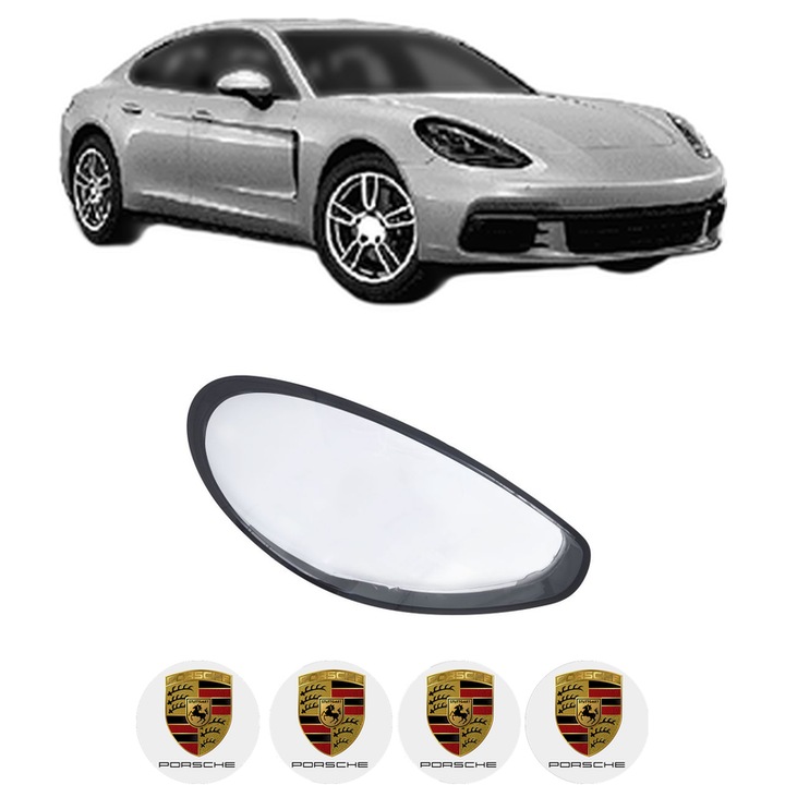 Sticla Far Dreapta PORSCHE PANAMERA, 971 din 2016-2020, Auto, 4x Stickere auto cu PORSCHE