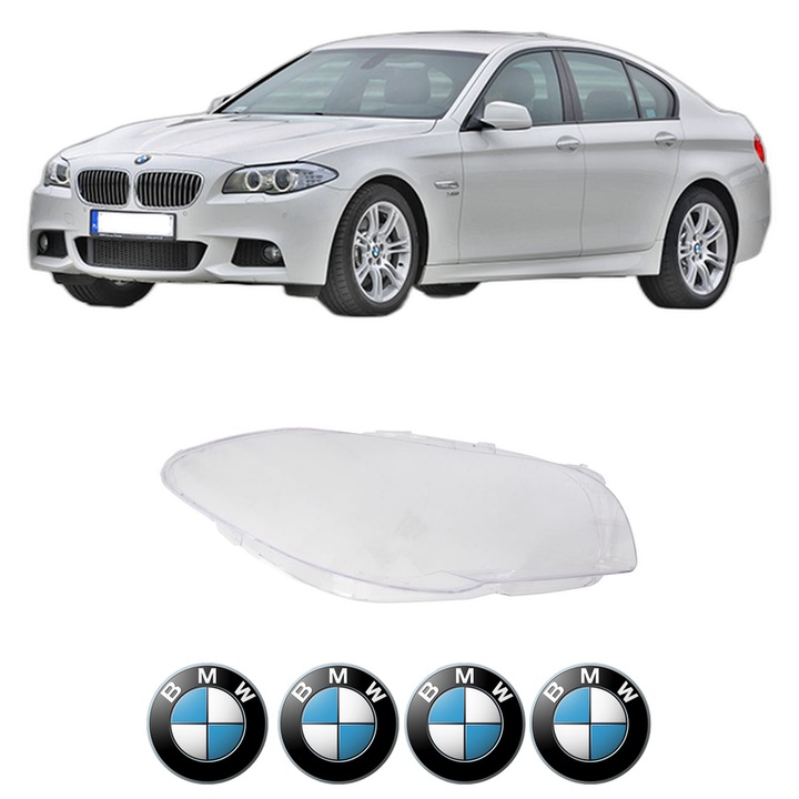 Sticla Far Dreapta BMW Seria 5 (F10) din 2009-2016, Auto, 4x Stickere auto cu BMW