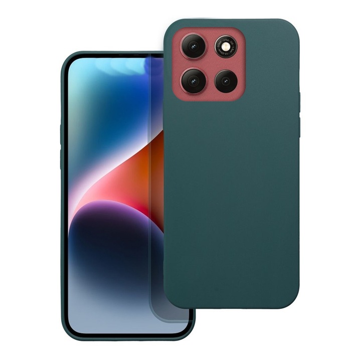Telefontok Motorola Moto G56 5G készülékkel kompatibilis - zöld szilikon hátlap tok