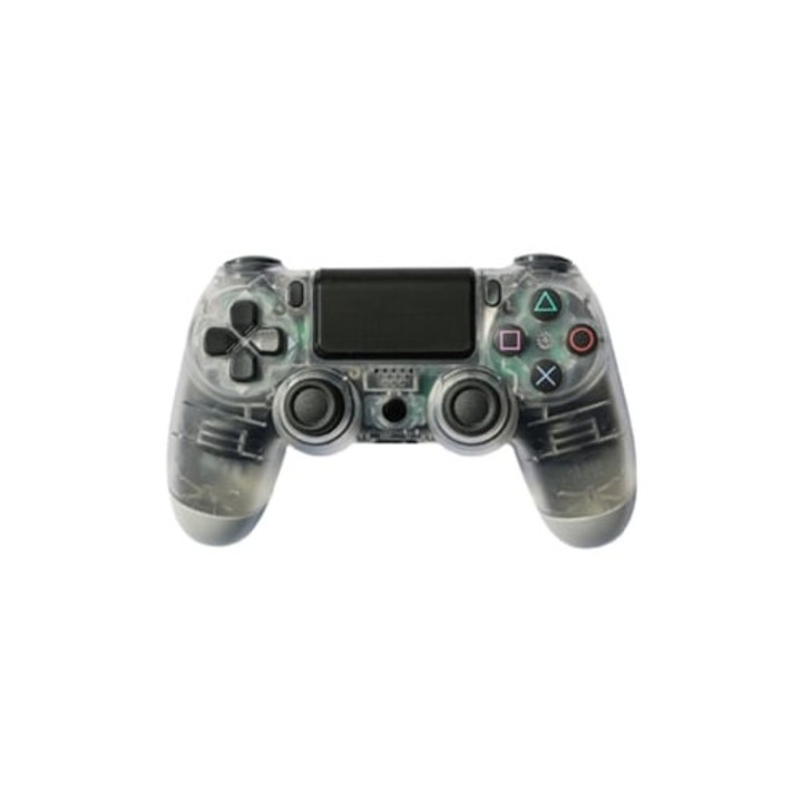 Controler PS4 Transparent cu mufa pentru casti de 3.5mm
