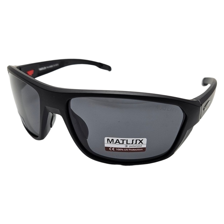 Ochelari de soare Tia Accesorii, P1031C1, polarizati, UV400, negru mat