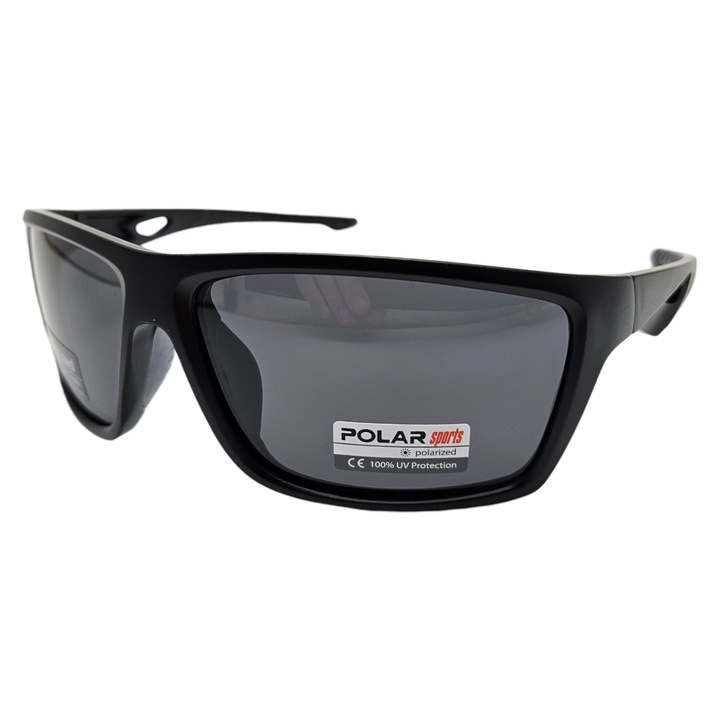 Ochelari de soare Tia Accesorii, PS8098C1, polarizati, UV400, negru mat