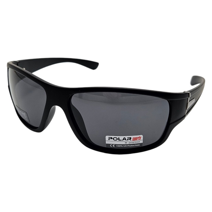 Ochelari de soare Tia Accesorii, PS8140C1, polarizati, UV400, negru mat