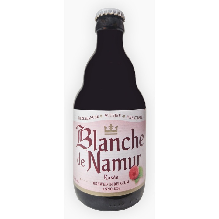 Băutură de bere Blanche De Namur, trandafiriu, 330ml, 3.4% alcool
