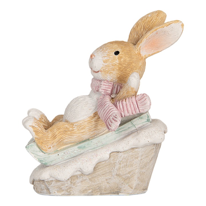 Figurina Craciun polirasina multicolora 8x6x9 cm