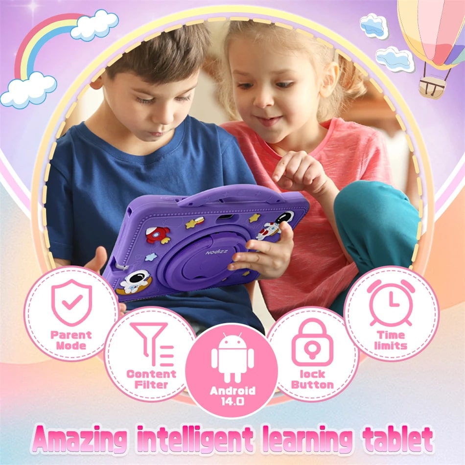 Tabletă Nodizz NPad 702, 7 inci, 4GB RAM + 128GB, Wi-Fi 2.4G/5G, albastră