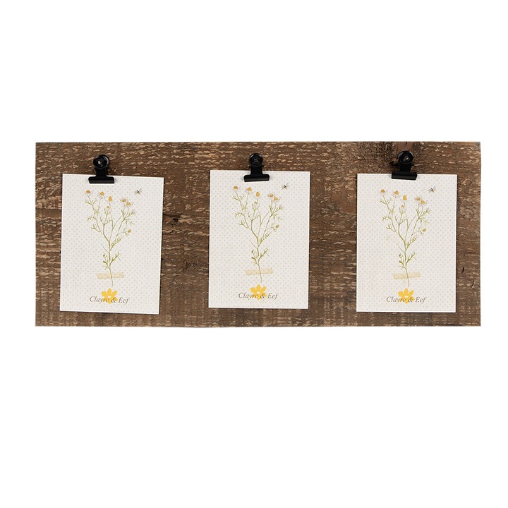 Rama foto masa lemn maro 36x3x15 cm