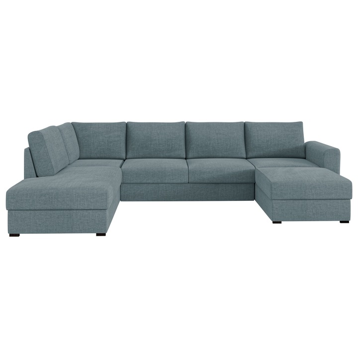 Coltar rabatabil Szafran Premium stanga, MIRJAN 24, porumbei cenusii, 188x305x85 cm