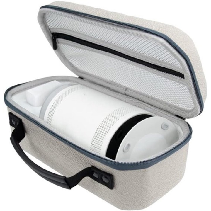 Geanta depozitare proiector portabil, material EVA si Oxford, protectie anti-zgarieturi, negru, dimensiuni universale