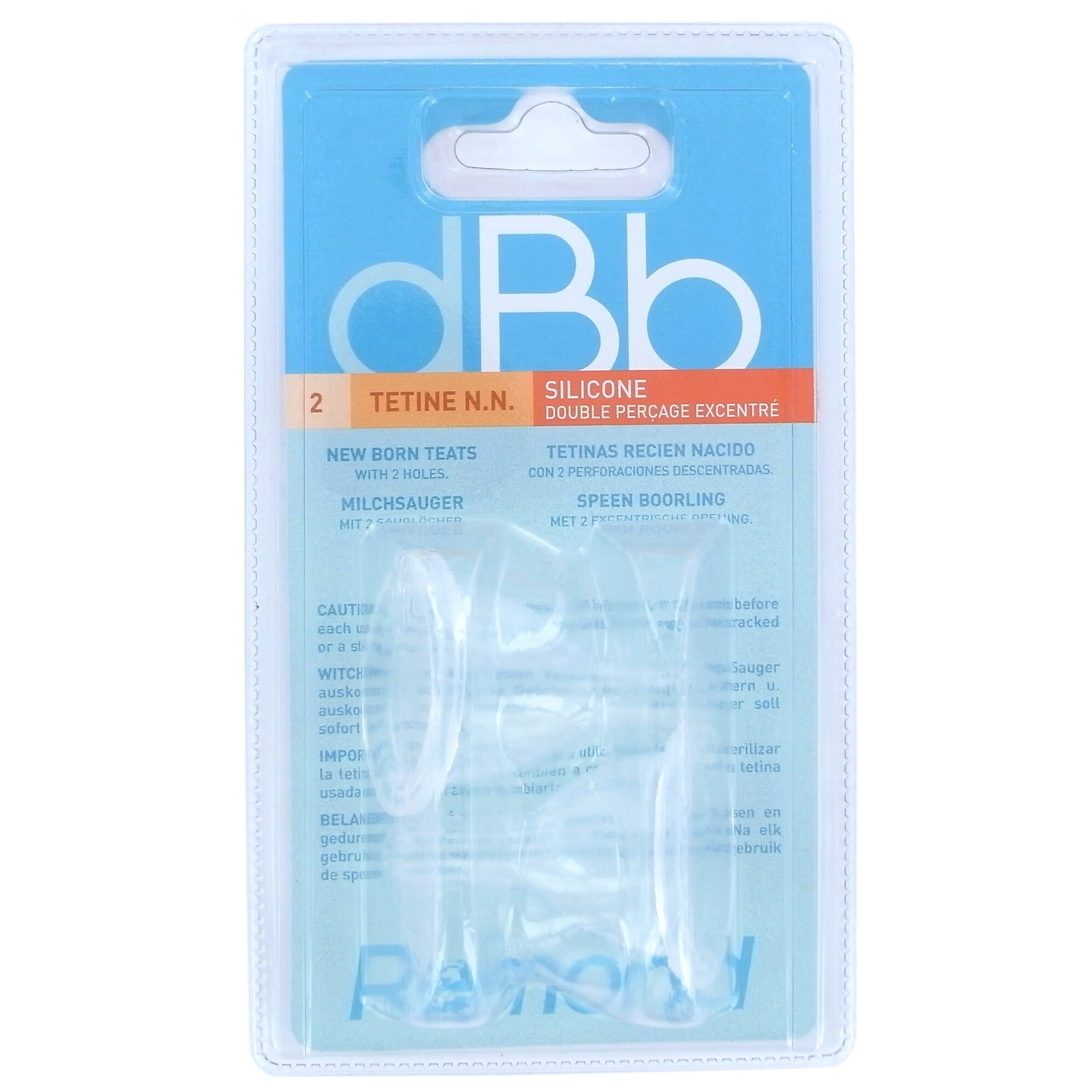 Set 2 tetine silicon dBb Remond RegulAir, 0 - 4 luni