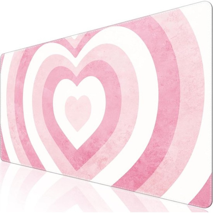 Egérpad gaming nagy rózsaszín 90x40cm vízálló varrott élekkel