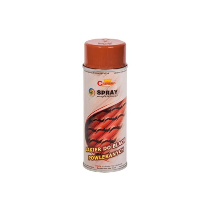 Professzionális Gyorsan Száradó Sprayfesték Lemezre/Tetőre, 400 ml, Élénkbarna Színben