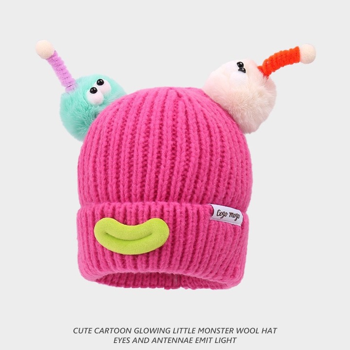 Плетени шапки от 2 части, мъжки/дамски шапки, шапки за двойки, топли и сладни за зимата, голяма обиколка на главата (50-62 см), розовочервени