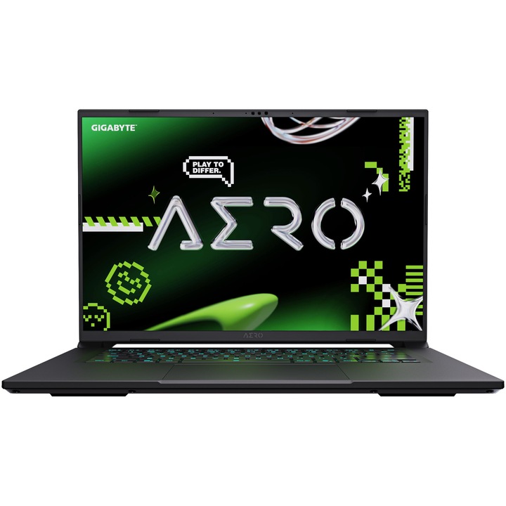 Laptop Gaming Gigabyte AERO X16 AMD Ryzen AI 7 350 processzorral, akár 5.0GHz, 16", QHD+ 165Hz, 16GB DDR5, 1TB SSD, Nvidia GeForce RTX 5050 8GB DDR7, Windows 11 Home, szürke