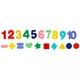 Joc de indemanare 4 in 1 pentru copii abac, cifre, sortare forme si culori, dimensiune placa 45 x 22.5 x 0.7 cm