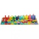 Joc de indemanare 4 in 1 pentru copii abac, cifre, sortare forme si culori, dimensiune placa 45 x 22.5 x 0.7 cm