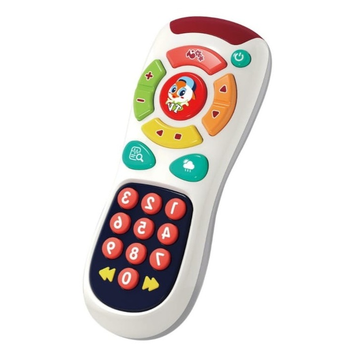 Jucarie interactiva bebe, Telecomanda, Hola, multicolor, 6 luni +