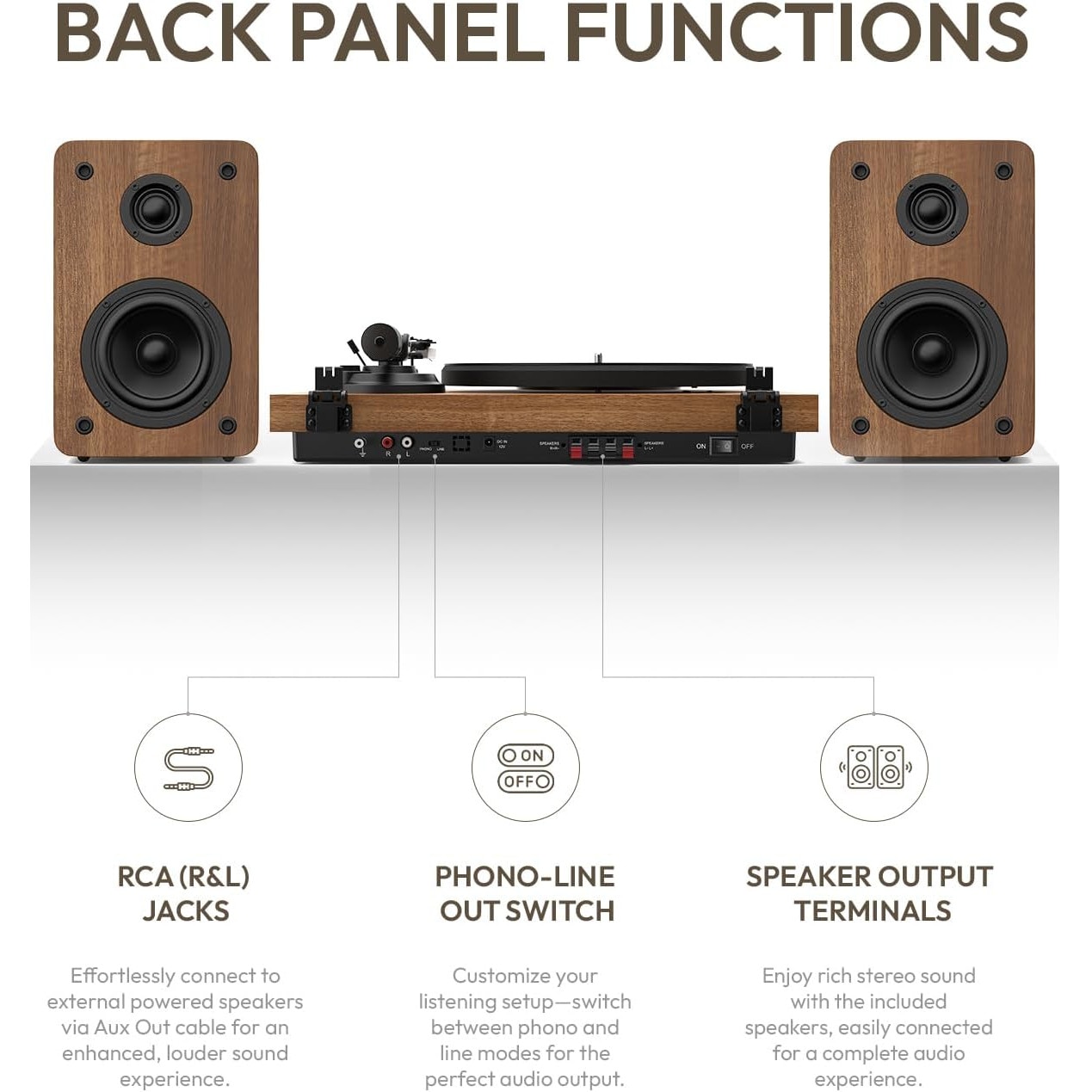 Pickup Qlearsoul SoulBox S1 cu difuzoare stereo, pickup Bluetooth