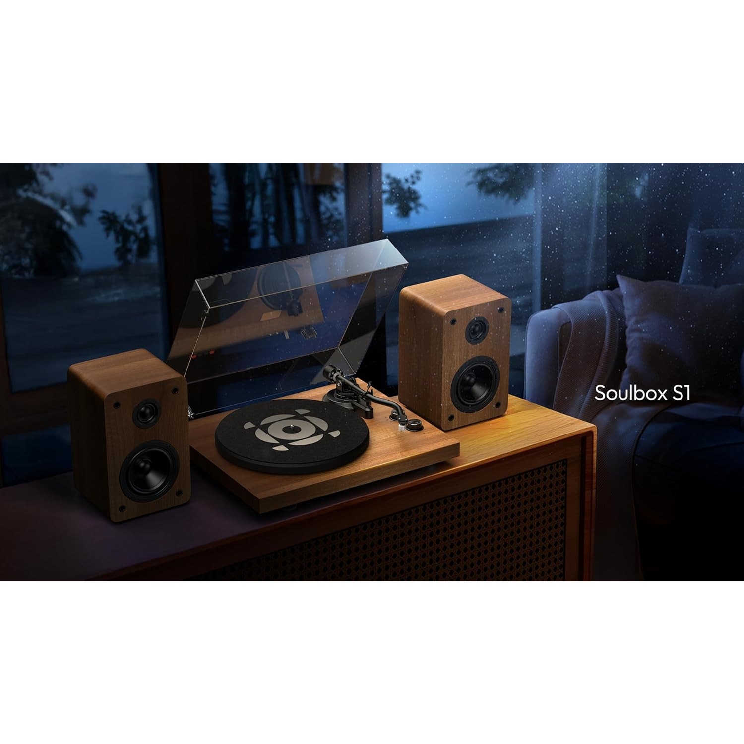 Pickup Qlearsoul SoulBox S1 cu difuzoare stereo, pickup Bluetooth