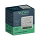 Intrerupator wireless V-TAC 10A, compatibil Smart Life, Alexa, Google Home, 42.6x42.6x20mm, alb
