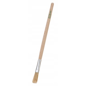 Pensula plata 12mm, Ajka, din par natural, cu maner din lemn, rezistent la solventi