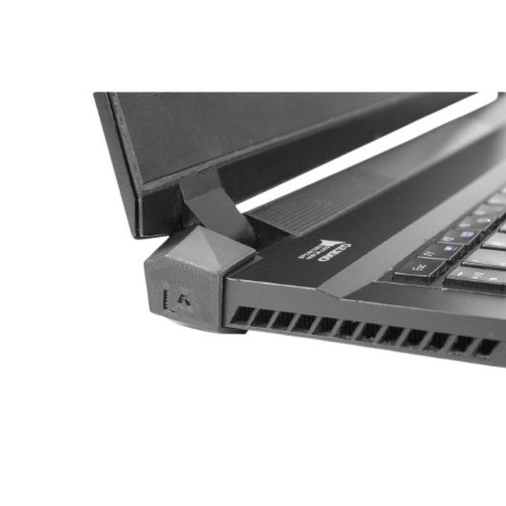 Set de reparatii balamale laptop, NetDan, Clevo P651SE, P650, P650SE, negru, plastic