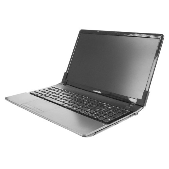 Kit de reparatii balama laptop, NetDan, 2 cleme, negru, pentru Samsung NP300E5C NP300E5E