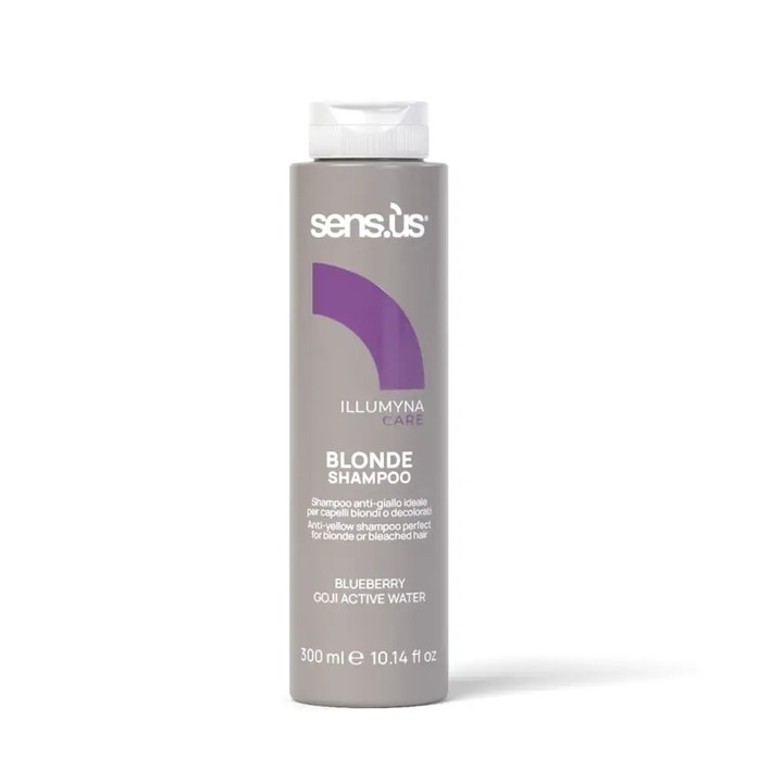 Hamvasító Sampon Szőke és Szőkített Hajra, Sensus Illumyna, Semlegesítés és Ragyogás, 300ml