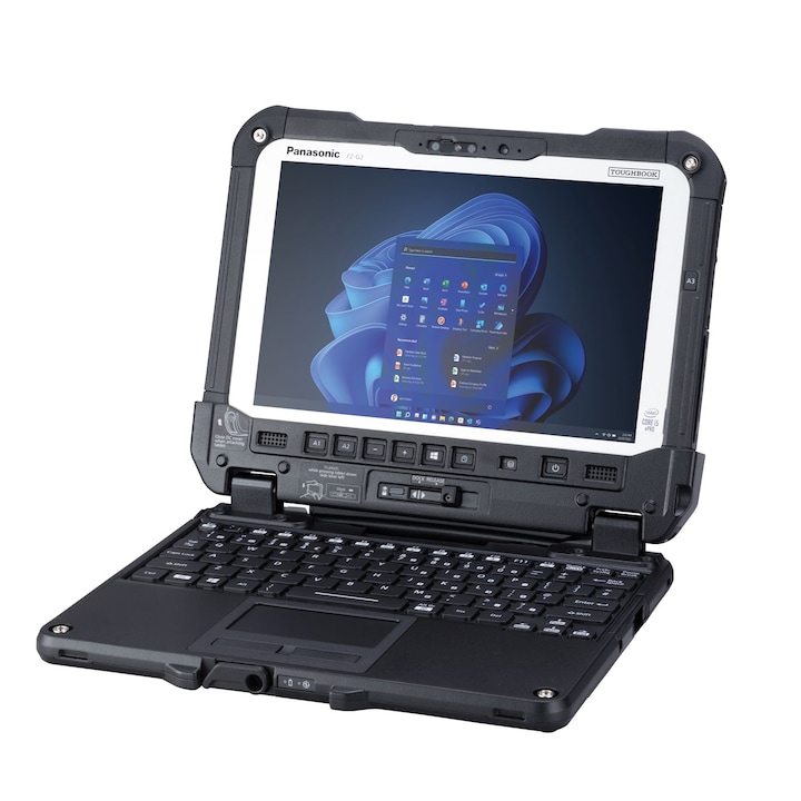 Laptop Panasonic TOUGHBOOK G2 MK2 FZ-G2EZ00HB4, 10.1 inch 1920 x 1200 Touchscreen, Intel Core i5-1245U 10 C / 12 T, 4.4 GHz, 12 MB cache, 16 GB DDR4, 512 GB SSD, Intel Graphics, Windows 11 Pro