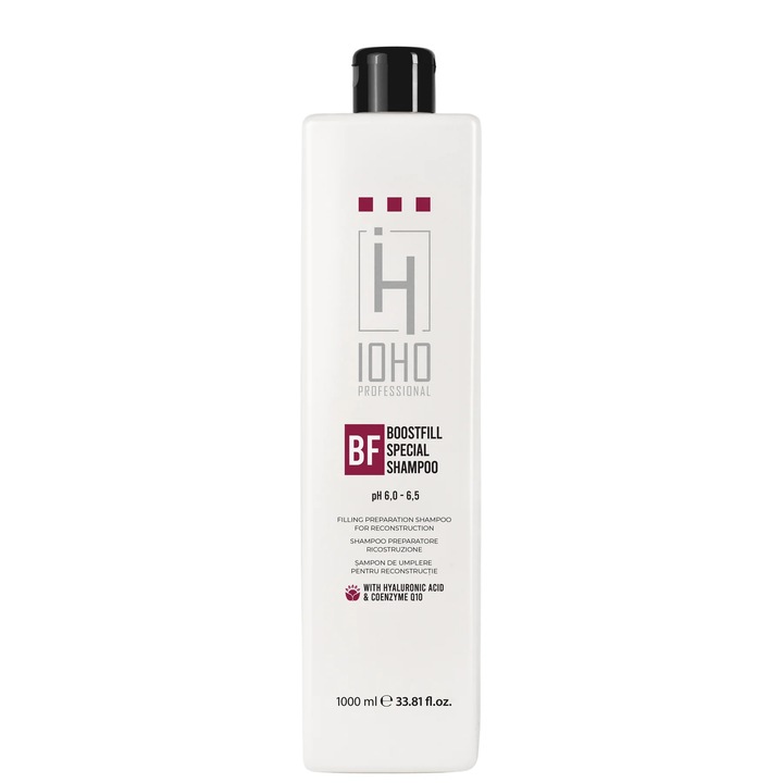 Sampon pentru volum si reconstructie Ioho Professional Boostfill, 1000ml, pH 6.0-6.5, unisex