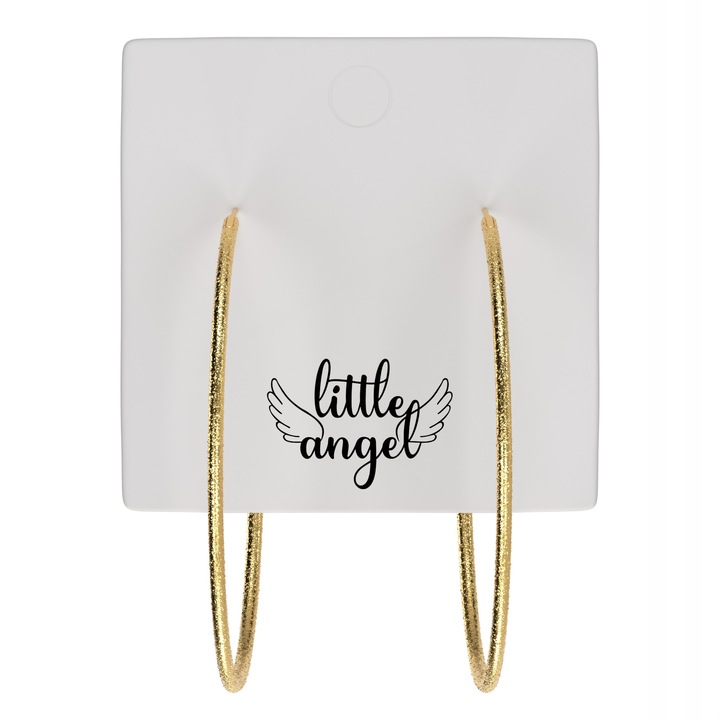 Cercei, Little Angel, J959, Clasic, Aurii, 4 cm, Cupru