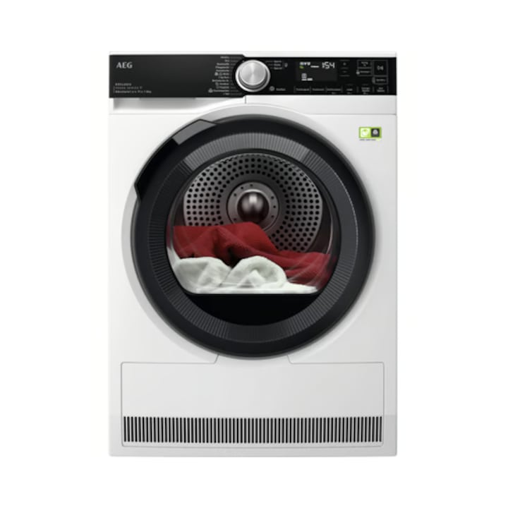 Uscător rufe AEG, TR8W80789, 8 kg, pompa de căldură, alb, 85x59.6x63.6cm