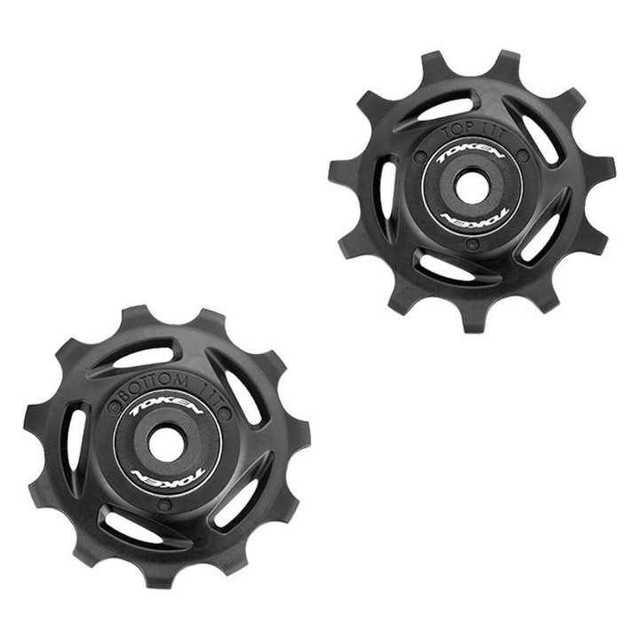 Rola cu rulmenti TOKEN 11T, plastic, negru