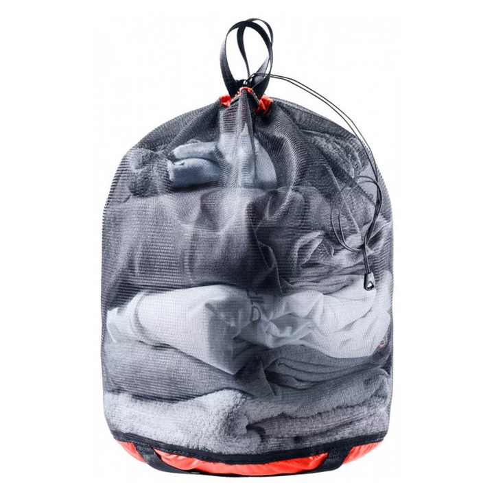 Sac de depozitare Deuter Mesh Sack L, 39620-7530, material respirabil, design compact, 30x45cm