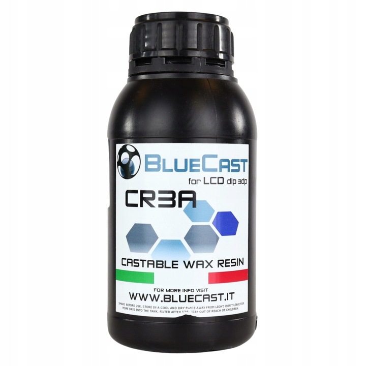 Gyanta 3D, BlueCast CR3A, 0.1kg, Violet Kék, 3D nyomtatóhoz