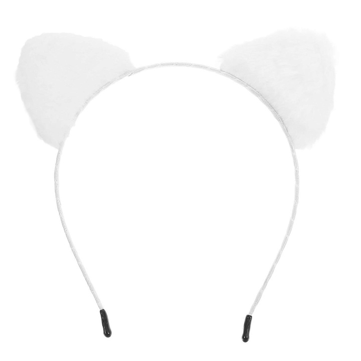 Bentita par cu urechi de pisica, alb, 18.5x14.5x1.7cm, set 1 buc.