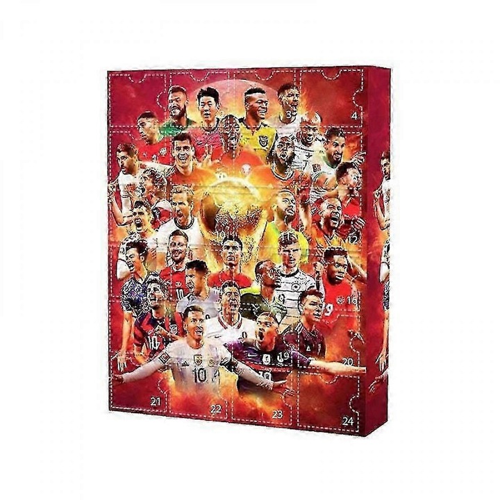 Calendar de Advent 2025, 24 accesorii de baschet, set festiv de Craciun, multicolor, 24 zile