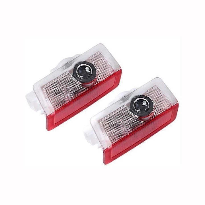 Set 2 Proiectoare LED Logo pentru Usi Auto, pentru Mercedes Benz, Alb, 12V-24V