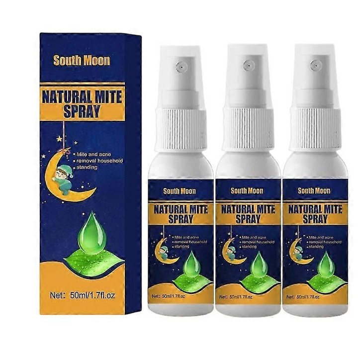 Spray pentru eliminarea acarienilor, 50ml, set de 3 bucati, 11.3x3.2cm