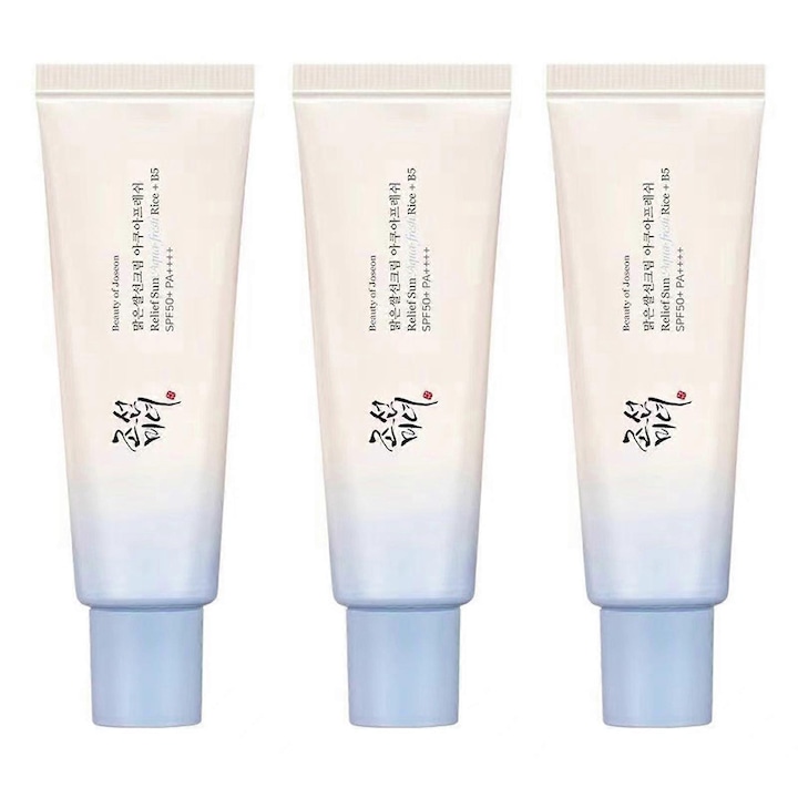 Set 3 Creme cu protectie solara, SPF50, 50ml, pentru toate tipurile de piele, rezistente la apa