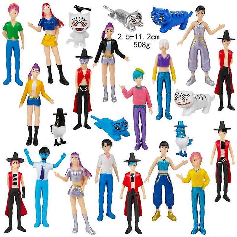 Figurina K-Pop Demon Hunters Rumi Mira Zoey, set 18 piese, tema