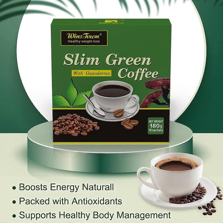 cafea cu l-carnitina Cafea verde slabire, Arabica, 1 cutie, extract de frunze, L-carnitina