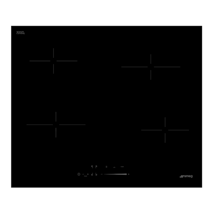 Plita cu inductie Beko HII64822QUFT, 4 zone inductie, 7400W, neagra, 60x4.8x52cm